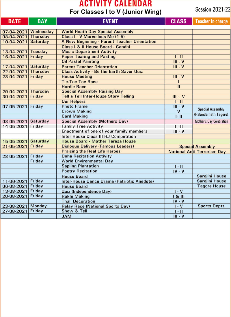 APS Calendar